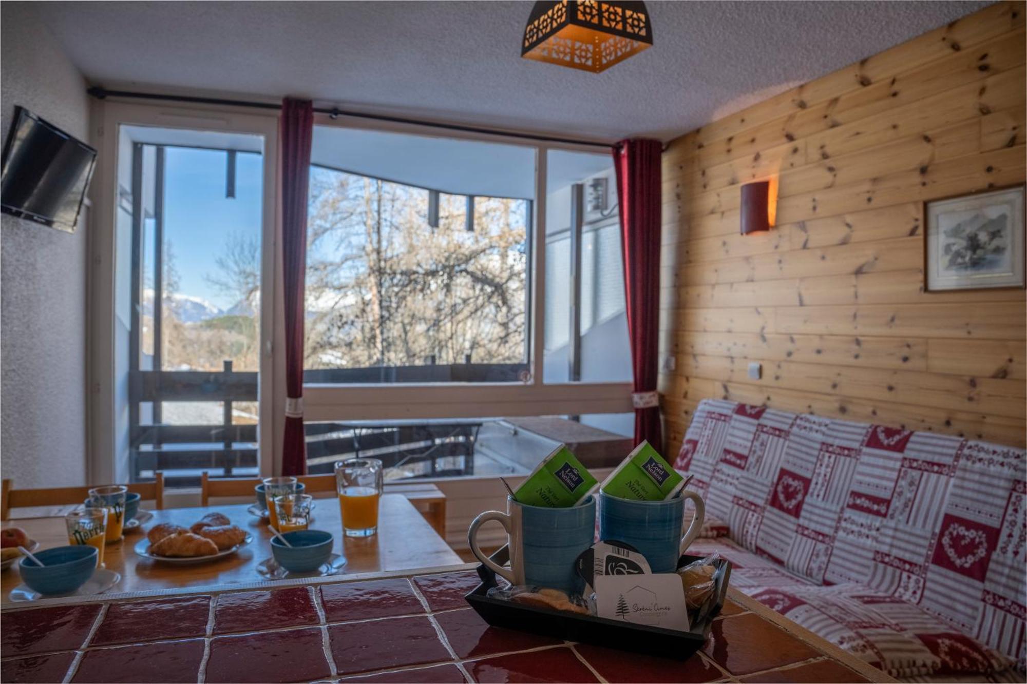 Ferienwohnung Doux Crepuscule - Au Bord Des Pistes - Parking Enchastrayes Exterior foto